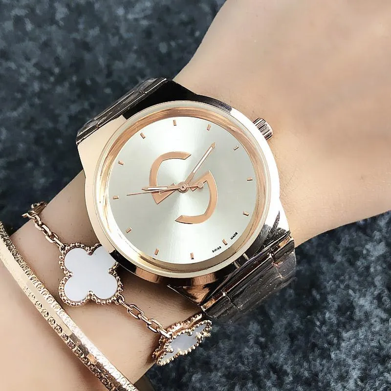 Populair casual top merk quartz polshorloge voor vrouwen meisje met metalen stalen band horloges mode gift duurzaam vrij charmant comfortabel comfortabel