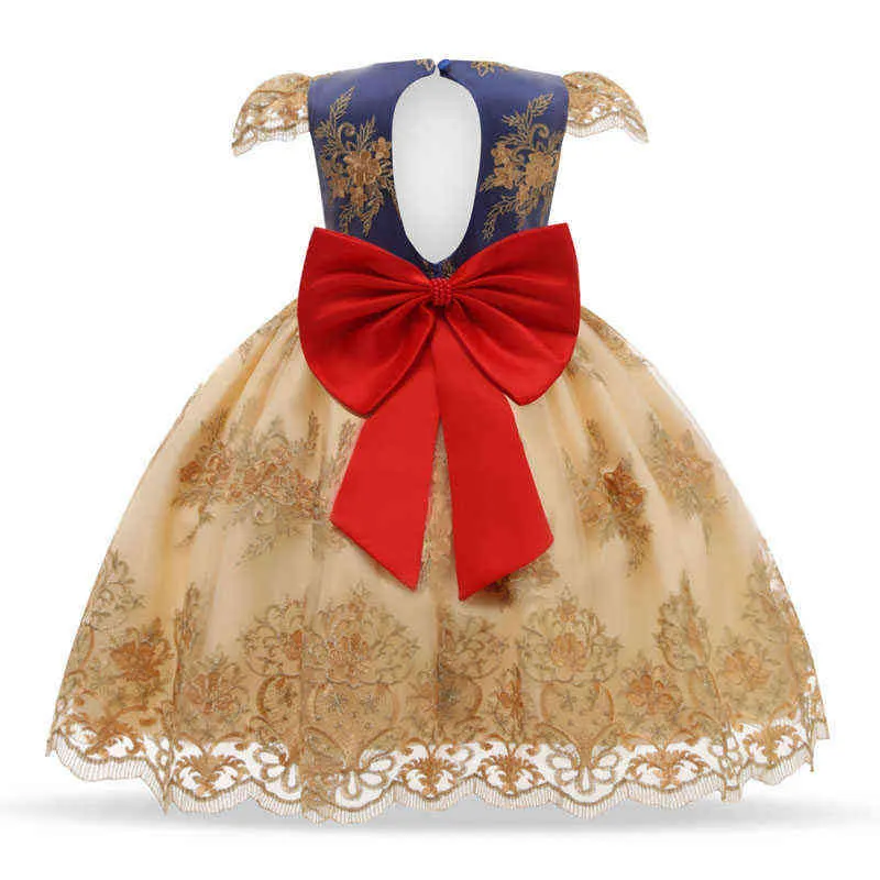 Kinder-Abend-Partykleid, Blumenmädchen-Hochzeitskleid, Weihnachtskostüm, Kinderkleider für Mädchen, Prinzessin, Ballkleid, 0–8 Jahre, G1129