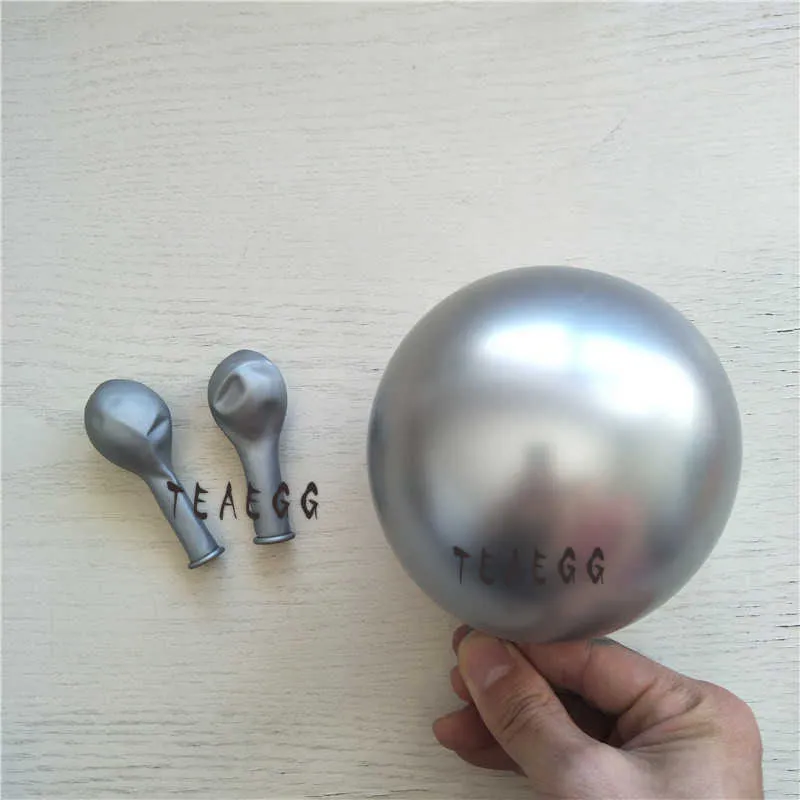 147 sztuk biały chrom metaliczny srebrny balon Garland Arch zestaw na urodziny wesele dekoracje balony panna młoda Baby Shower X0726