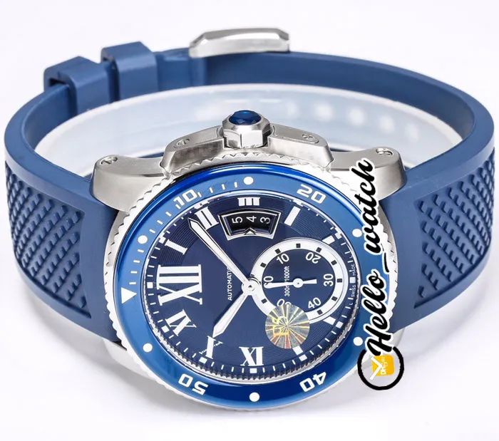 TWF F5 Calibre De Dive WSCA0011 Cal 1904-PS MC Montre automatique pour homme Lunette en céramique super lumineuse Marque romaine Cadran bleu Montre en caoutchouc 2427