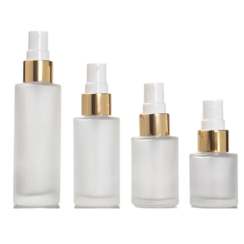 20ml 30ml 40ml 60ml 80ml 100ml 120ml Frosted Glass Spray Lotion Pump Bottle Empty Perfume Cosmetic Packaging 