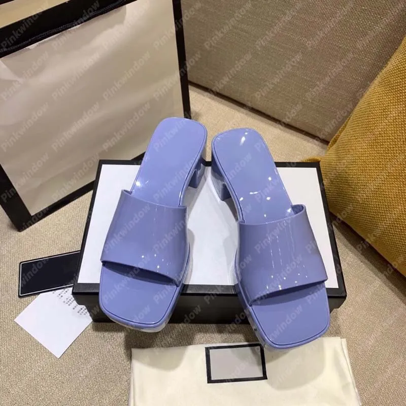 2021 kadın topuklu terlik Sliders Sandalet Luxurys Tasarımcı Ayakkabı Terlik Platform Terlik Sandalias Takozlar Slide Sandalet 21031701L