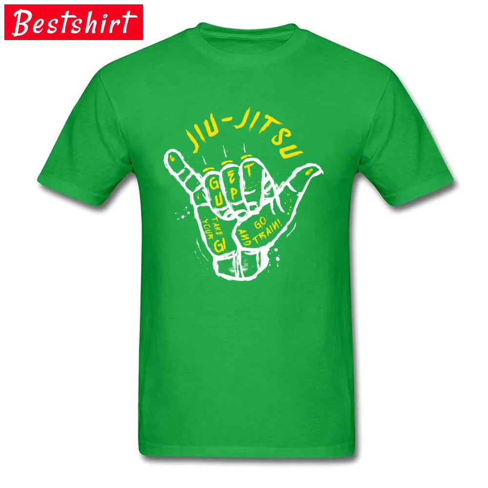  Youth T-Shirt Jiu-Jitsu-BJJ-Judo Slim Fit Tops Shirts 100% Cotton O-Neck Short Sleeve Fashionable Top T-shirts NEW YEAR DAY Jiu-Jitsu-BJJ-Judo green
