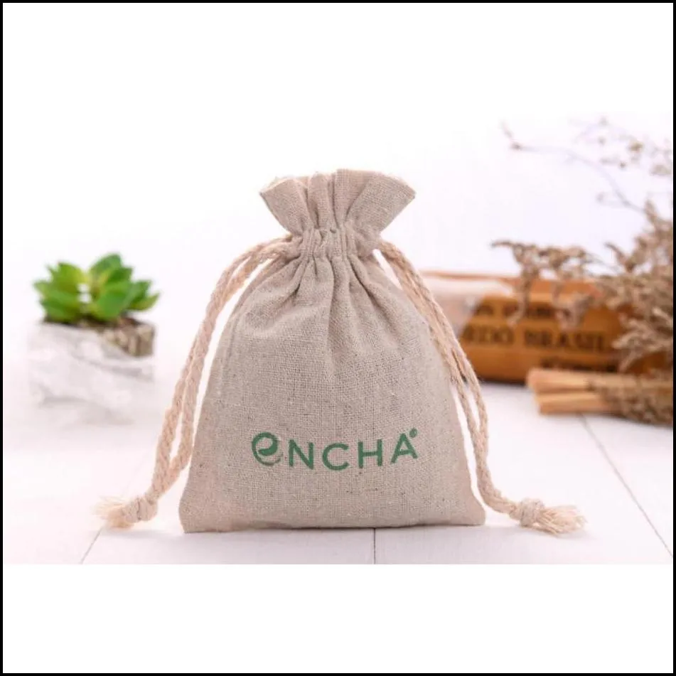 Pouches Display Natural Linen Dstring Pouches 8X11Cm 9X12Cm 10X15Cm Pack Of 50 Party Sack Soap Makeup Jewelry Gift Packaging Bags 294e