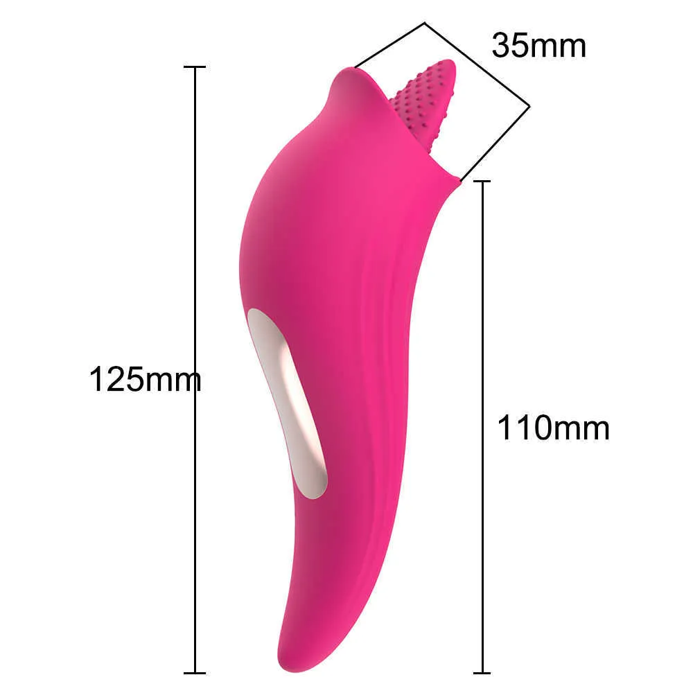 Massage Items 8 Modes G Spot Clitoral Stimulator Silicone Tongue Licking Vaginal Massager Sex Toy for Women Machines2129669