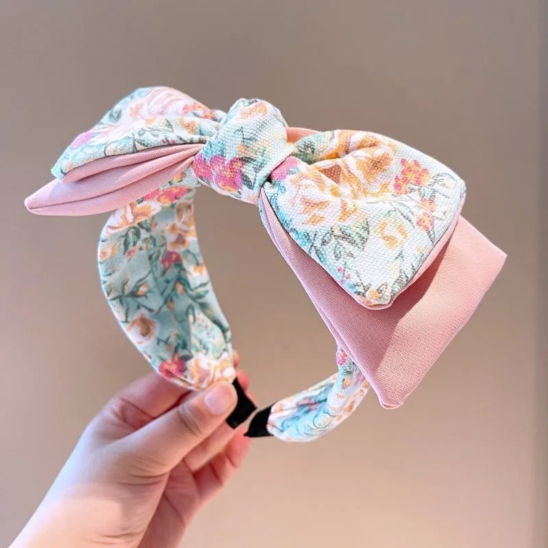 Accessoires de cheveux coréens filles INS double couche Big Bow Cartoon Band Allmatching Youthfullooking Jewelry1122132