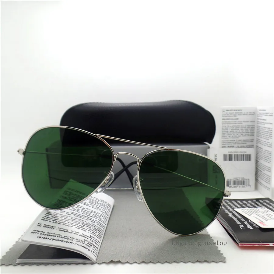 Luxury Set Glass Lens Men Women Polit Party Sunglasses UV400 Protection Brand Designer 58mm 62 mm Sport Sun Grases Box Sticke289E