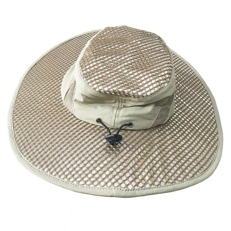 Round Cap Fisherman Hat Sunscreen Cooling Cold Air Conditioning Sun Anti-ultraviolet Arctic Wide Brim Hats3399