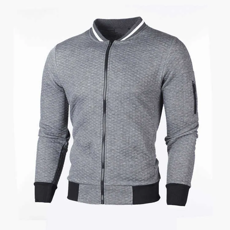 高品質のセーターコート男性秋冬服厚いカーディガンファッションセータージャケットカジュアルジッパーニットストリートウェアX0621