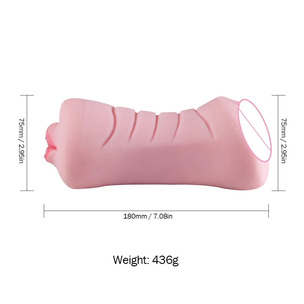 Penis Massager Silicone Aircraft Cup Male Masturbator Ingen vibrator verklig Pussy Vagina 3D Mouth Deep Throat Adult Sex Toys For Men Q08660541