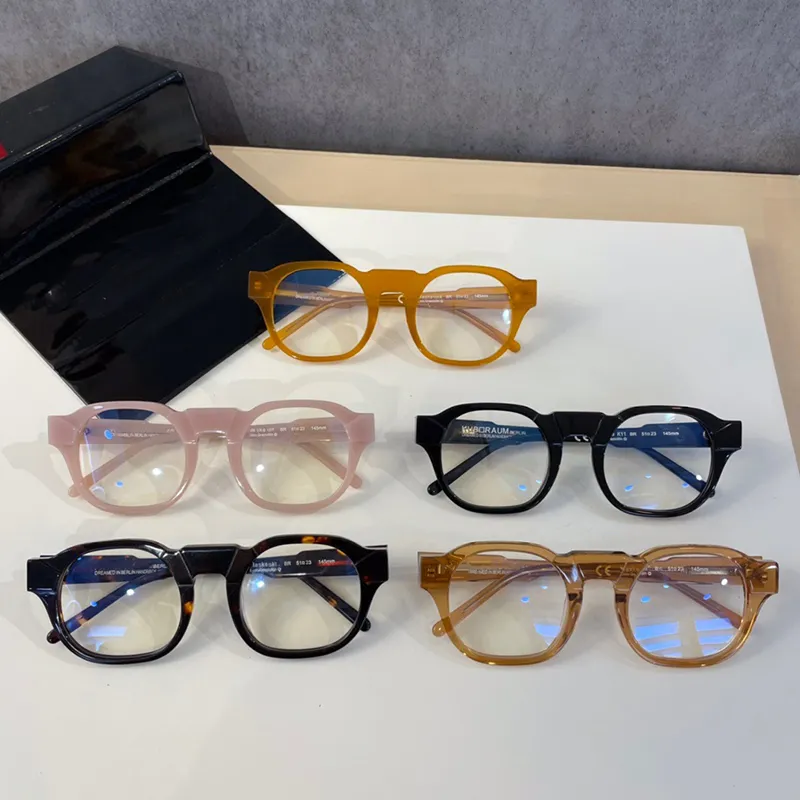 Optische Brillen Voor Mannen Vrouwen Retro Raum-Maken K11 Stijl Anti-Blauw Licht Lens Plaat Vierkant Full Frame met Box1928