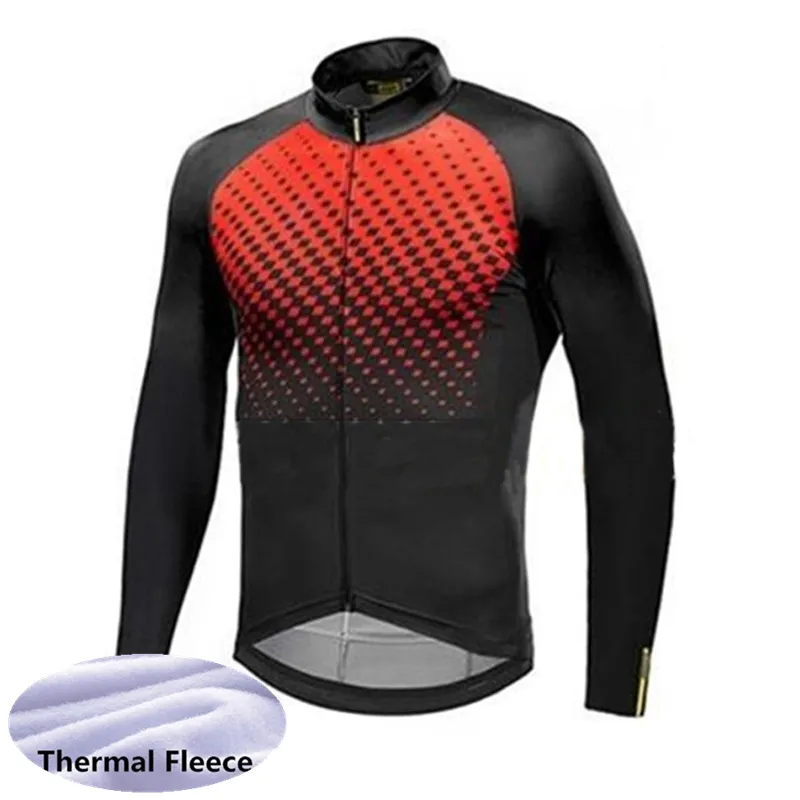 MAVIC Team Herren Winter-Thermo-Fleece-Radtrikot Langarm-Rennhemden MTB-Fahrradoberteile Fahrraduniform Outdoor Sportswea S21239l