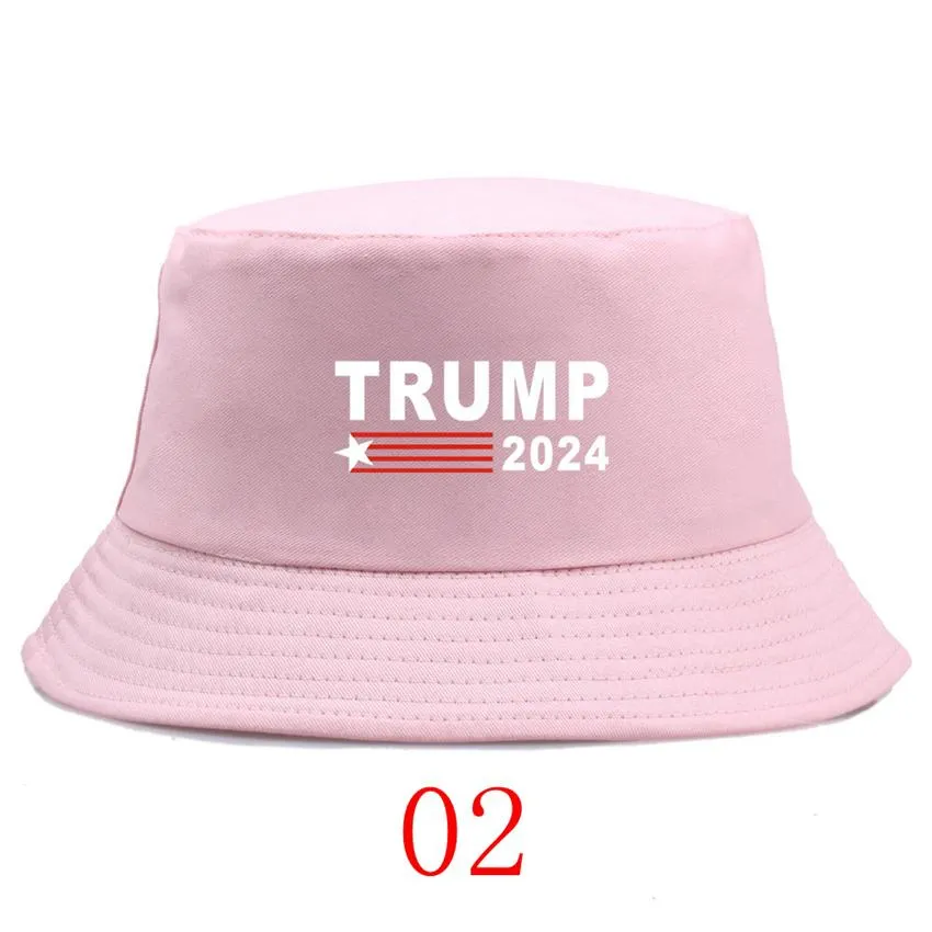 Simple Trump Bucket Sun Cap USA Élection présidentielle Trump 2024 Pêcheur Chapeau Printemps Été Automne En Plein Air gyqqq