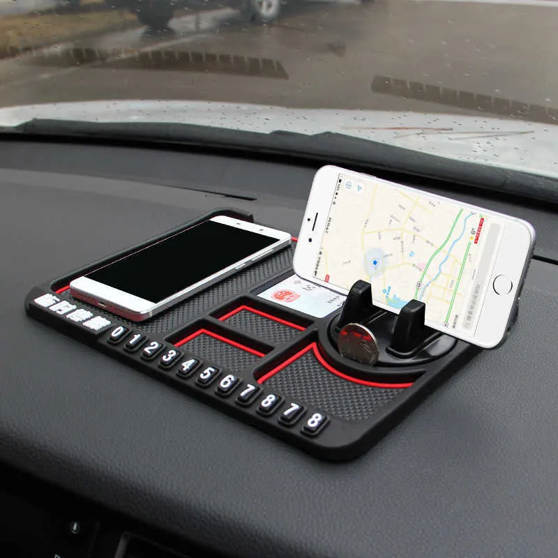 Nieuwe multifunctionele autosnel Auto houder Non Slip Sticky Anti Slide Dash Telefoonbevestiging Siliconen Dashboard CAR KAD MAT ANTI SLIP MAT