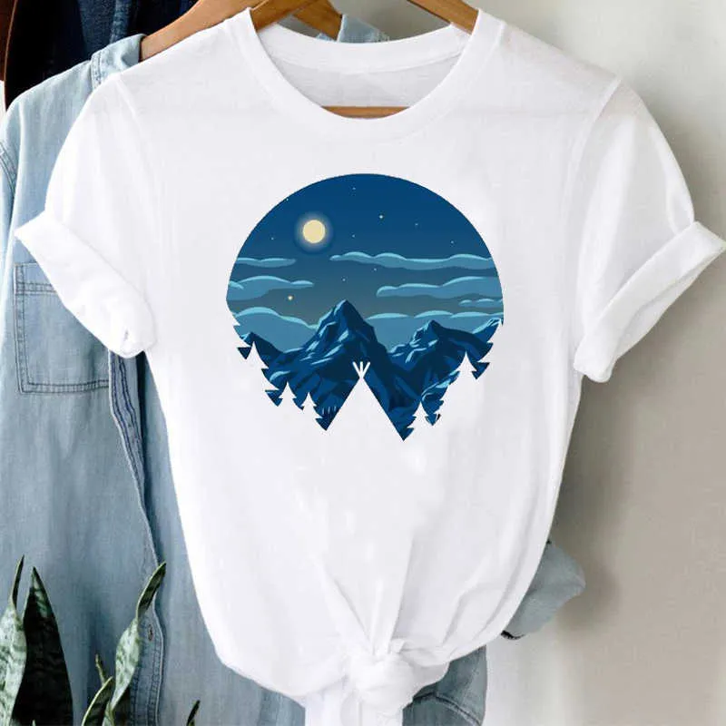 T-shirts vrouwen 90s ster mode korte mouw trend lente zomer kleding stijlvolle t-shirt top dame print meisje T-shirt x0527