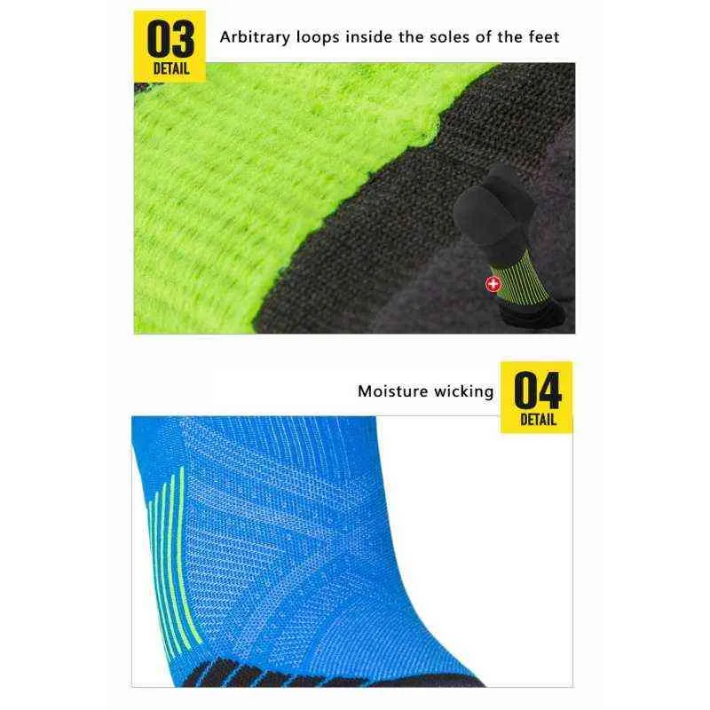 Balight Mens Cotton Ankle Socks Breathable Cushioning Active Trainer Sports Professional Outdoor Running Sock Y1222262K