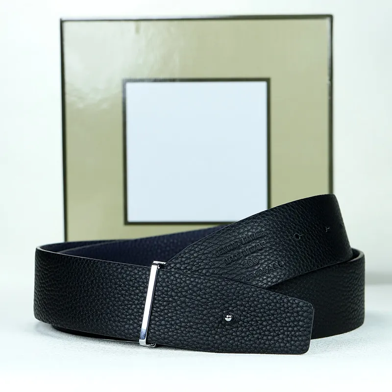 Ceintures de marque de luxe hommes vêtements accessoires ceinture de créateur d'affaires pour homme grande boucle mode hommes ceinture en cuir entier Wit238W
