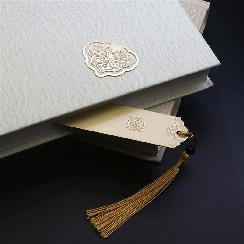 2шт / комплект металлические закладки аксессуары комплект изысканный резьба из латуни китайский стиль ryyi bookmarks нежный сувенирный подарок