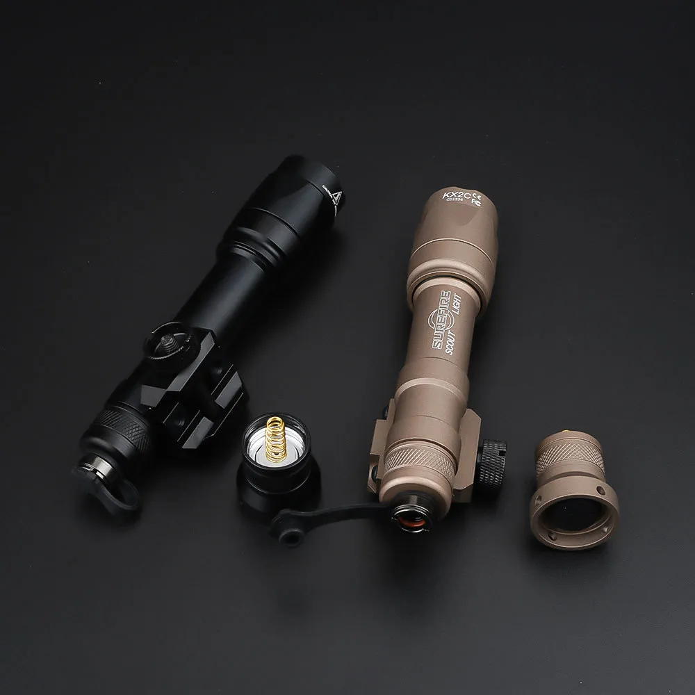 Airsoft Surefir M600 M600c Light في الهواء الطلق الصيد البندقية التكتيكية الكشفية 340lumens مصباح يدوي FIT 20mm Picatinny Rail 210322235713204