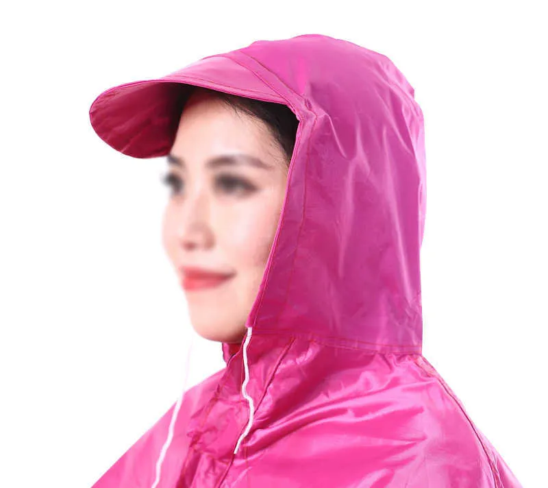 EVA electric bicycle Raincoat Bicycle Waterproof Hood Poncho Rainwear Hooded For Motorcycle Bike Men Women Rain Cover 211025