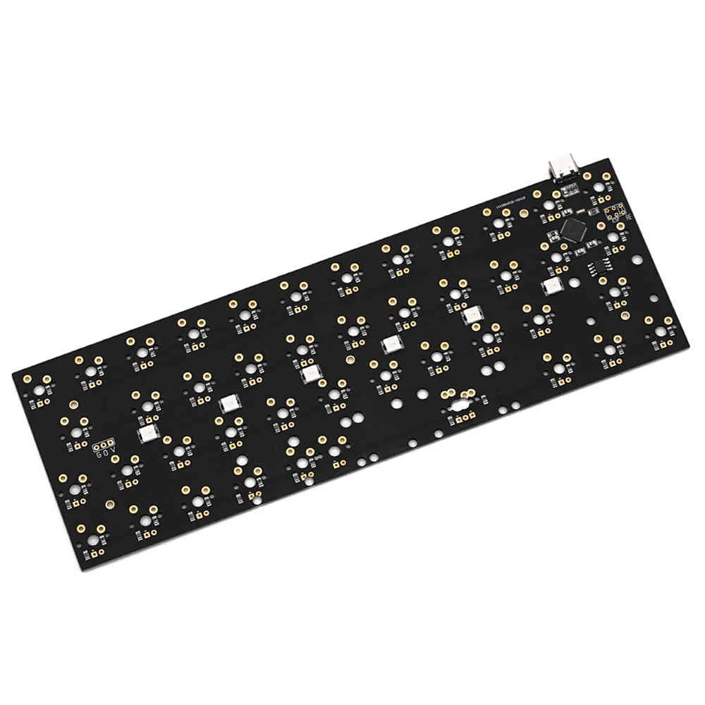 BM43A BM43 43 Tangenter 40% Anpassad Mekanisk Tangentbord PCB Programmerad NUMPAD-layouter QMK Firmware med RGB Bottom Underglow Alps MX