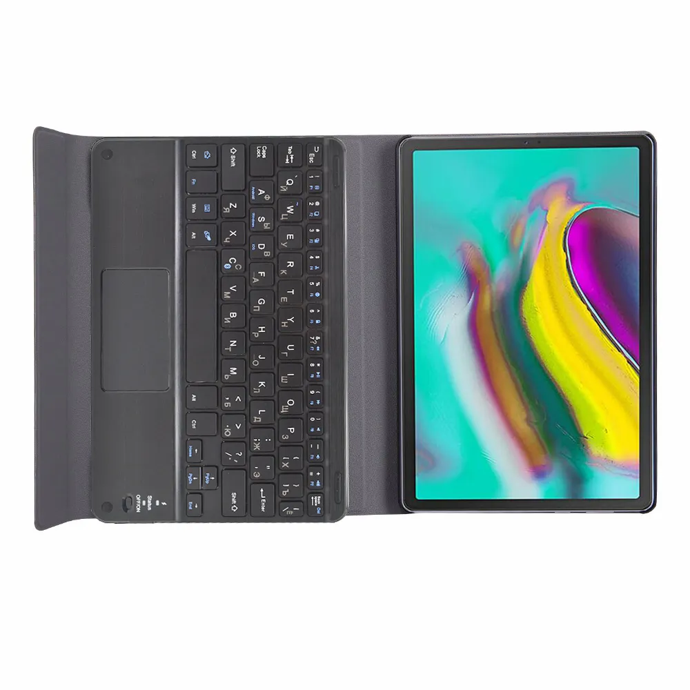Schutzhülle mit Touchpad, russische Tastatur und Maus für Samsung Galaxy Tab A6 2016 A 10.1 2019 10.5 2018 SM T580 T510 T515 T590 T595