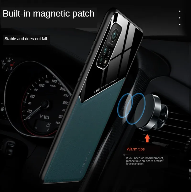 Fodral för Xiaomi MI 10T PRO 10T Lite Case Luxury Soft Leather Texture Magnetic Protective Cover för MI 11 Ultra Note 10 Lite Fundas