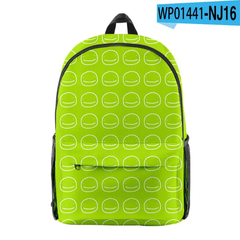 Sac à dos 3D Dream SMP Dreamwastaken Hommes Femmes imperméables Ordinateur portable Enfants Garçons Filles Oxford Cartoon Schoolbag251t