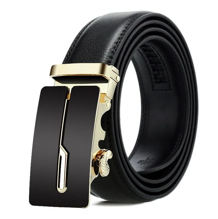 Cinturones enteros Cinturón para hombre Moda Hombres Cuero Negro Cinturones de negocios Mujeres Hebilla de oro grande Para mujer Clásico Casual Ceinture A122263M