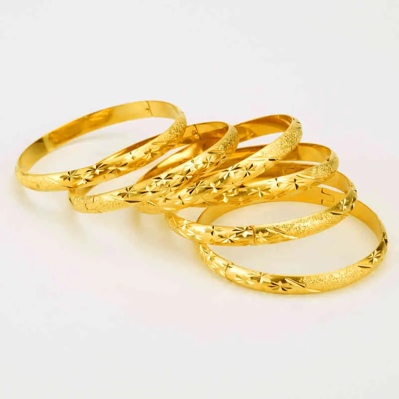 8mm lote dubai Bangles de ouro para homens 24k Color Bracelets etíopes Jóias Africanas Jóias Saudi Casamento Árabe Presente 3111f5064485