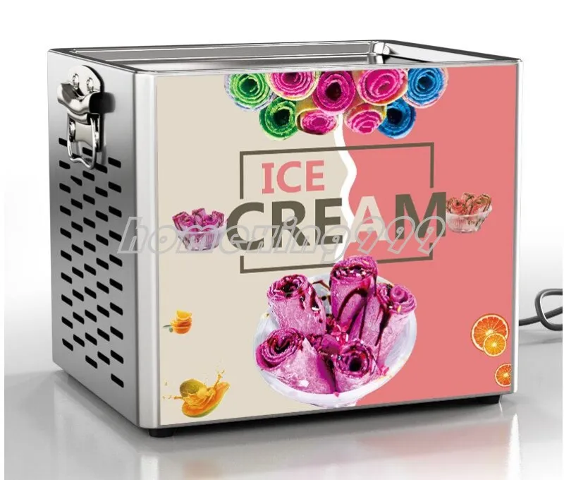 タイの炒め物アイスクリームツールロールマシンエレクトリックスモールフライドヨーグルト334o