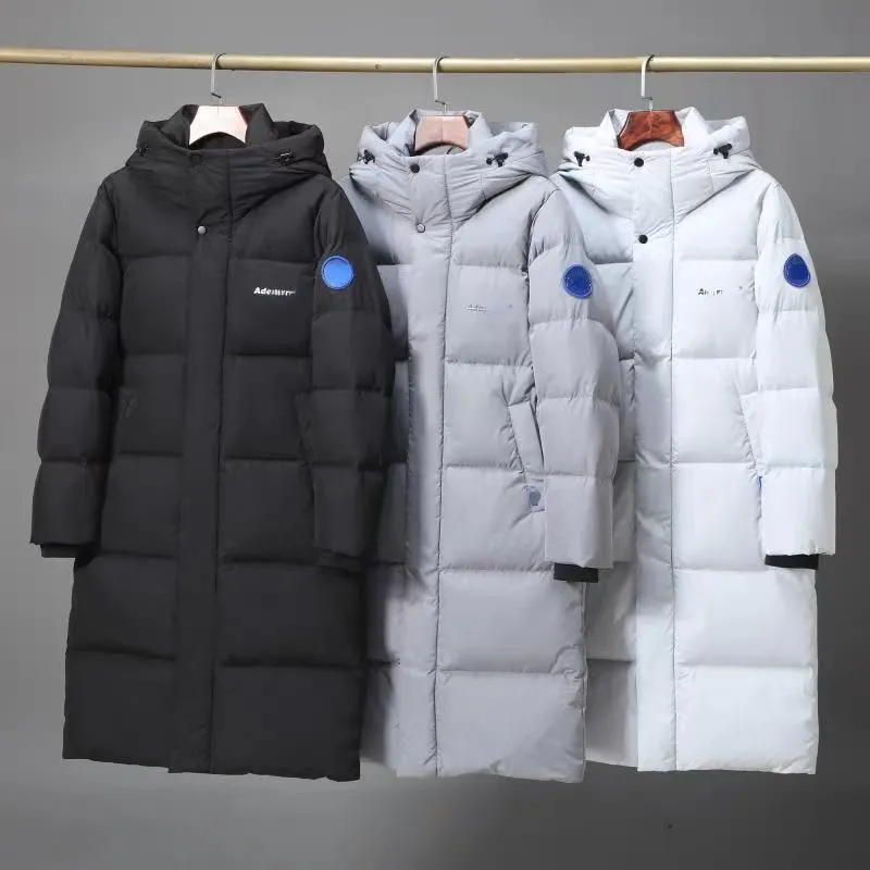 Designer Mens Long Down Jacket Brand Windproof Overcoat Outerwear Parkas Luxury Fashion Casual Street Coats 