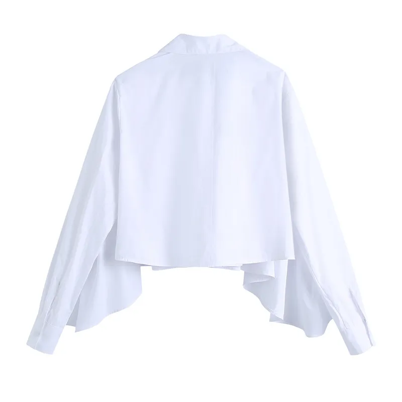 Spring Autumn Women Shirts White Ruffles Loose Oversized Blouses Female Tops BF Korean Style Blusas 210430