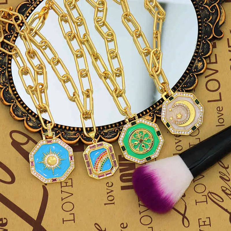 Design Rainbow Sun Moon Stars Bracciali donne Ragazze Stile turco CZ Stone Fashion Luxury Jewelry pulseras mujer