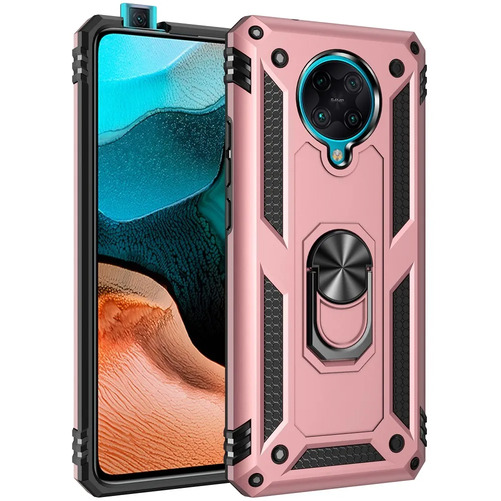 Xiaomi Mi Poco F2 Proケースカーの磁気耐衝撃防具用Redmi K30 Pro Note 8T 9 9 S Pro Max Back Cover