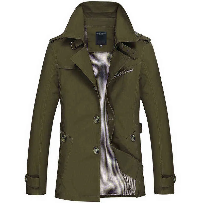 Eaeovni мужская деловая куртка мода осень мужская длинная хлопковая ветровка куртки пальто мужской повседневный зимний траншеи