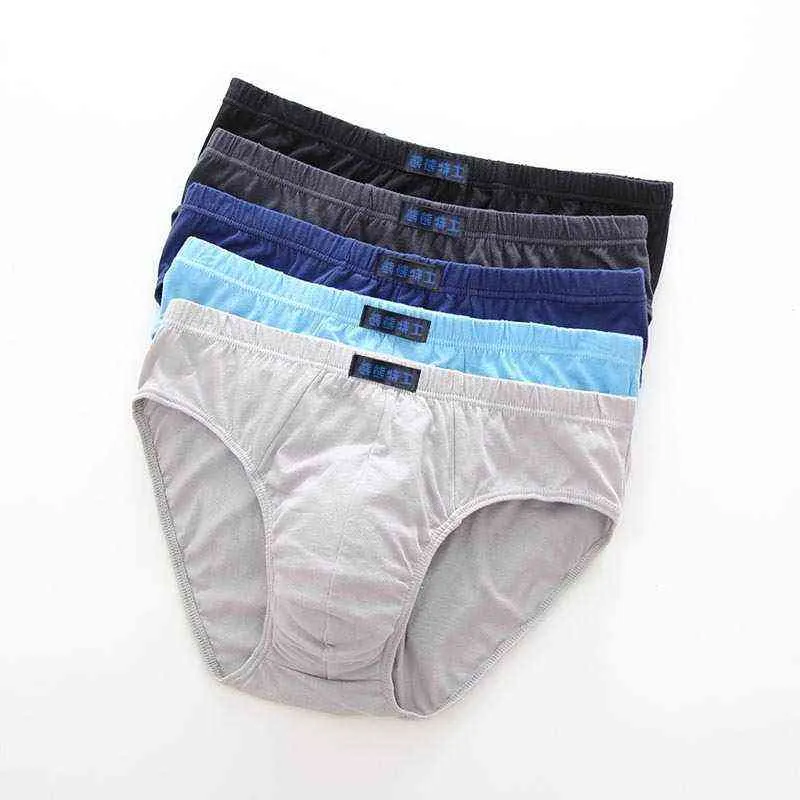 Cotton Briefs Men's Panties Boxer Underwear for Male Couple Sexy Set Calecon Large Size Soft Underpants Man Lingerie Shorts H1214