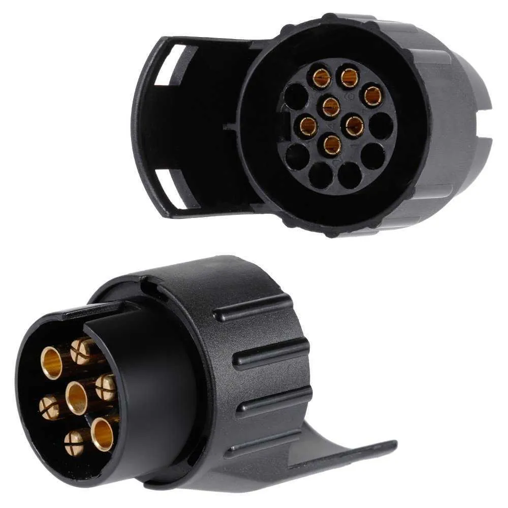 7 Pin To 13 Pin Mini Car Truck Trailer Connector Electric Adapter Plug Towbar EU Electronic Signal Lamp Conversion Connector