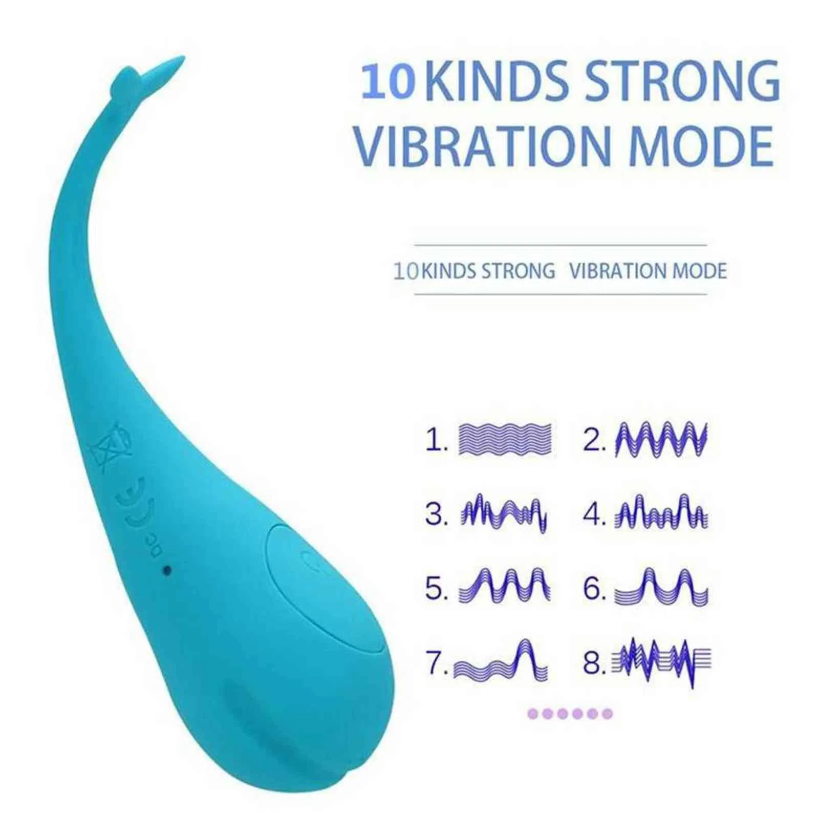 NXY Ovos de sexo App Voice Control Kleine Walvis Mini Vibrador Sekspeeltje Voor Vrouwen Sterke Trillingen Massagem Stok Springlen Eieren Vibrerende vagina Bal 1110