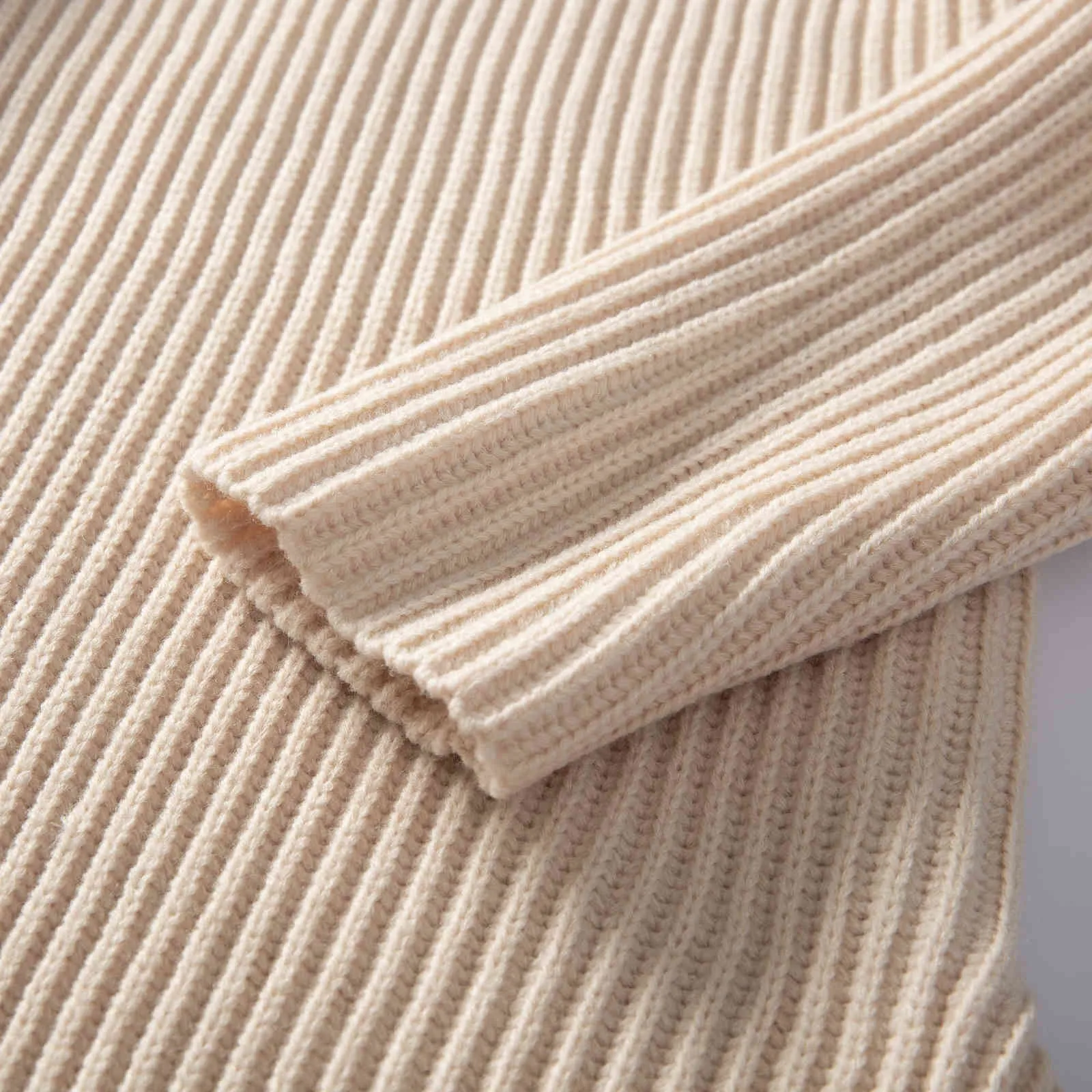 2021 automne hiver nouveau design laine pull femmes mode ample épais chaud col roulé pulls femme pull Y1110