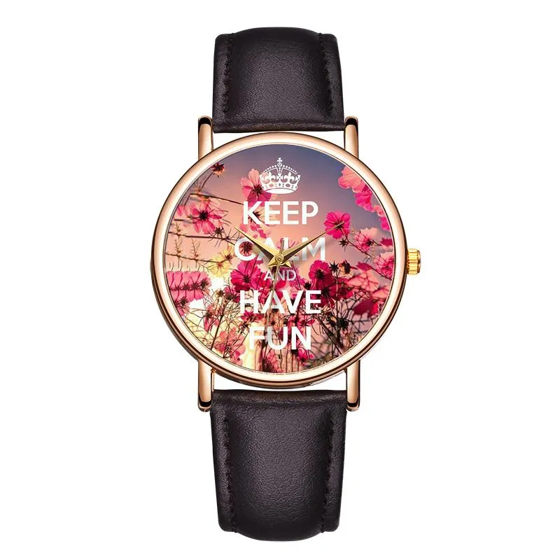 Armbanduhren Fancy Flower Watch Damenuhren Damen 2021 Berühmte weibliche Uhr Quarz Handgelenk Relogio Feminino Montre Femme2376