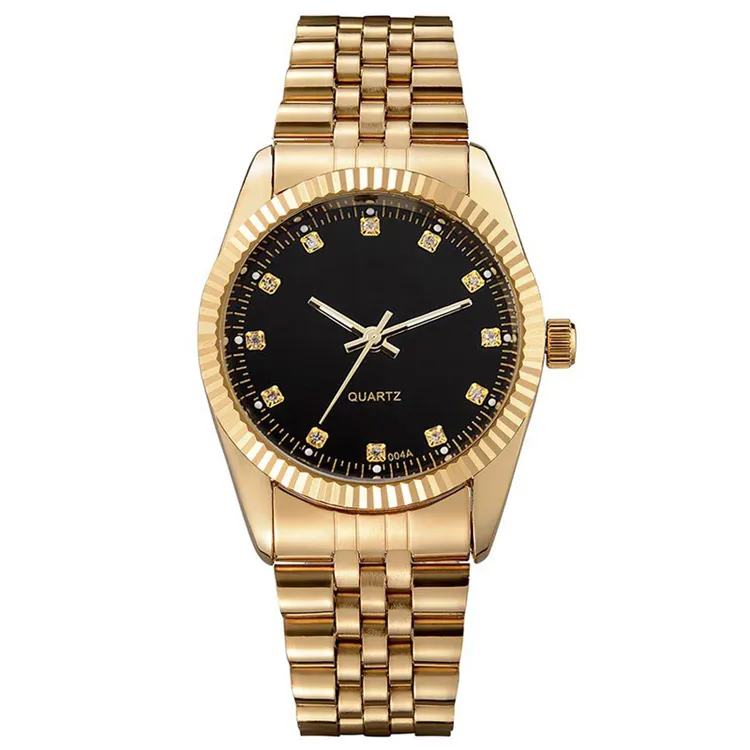 Quartz Stainls Steel Bt Selling Gold Luxury Rol Wrist Watch Men249n
