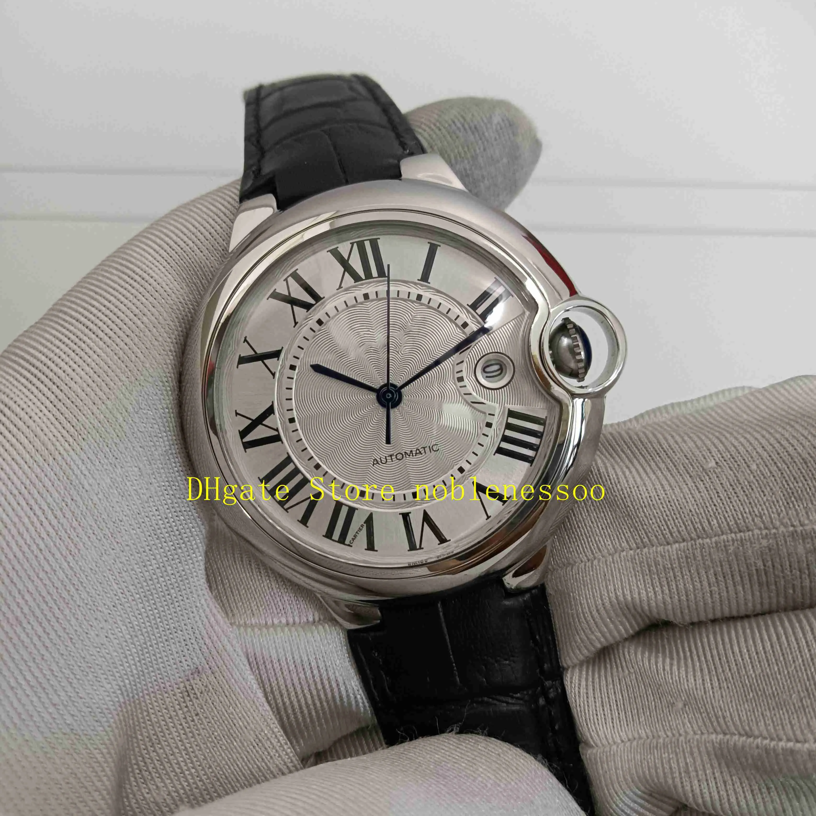 7 cores com caixa original relógio automático masculino clássico 42mm aço inoxidável wsbb0026 algarismos romanos ouro amarelo rosa me236w