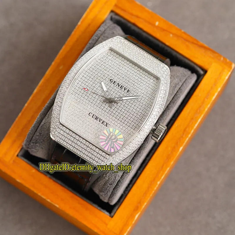 Eternity Jewelry Iced Out Relógios RRF V2 versão atualizada COLEÇÃO MASCULINA V 45 T D NR Japão Miyota Automático Gypsophila Dia226M