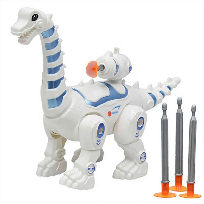 Интеллектуальный робот Динозавр Игрушка Montessori Интеллектуальный Дистанционное управление Ходьба Развивающая игрушки для детей и мальчиков Подарок детей G1224