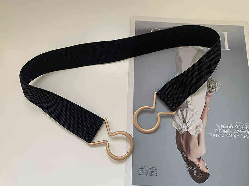 designer Nuove cinture di alta qualità le donne Cintura elastica abbinata Cappotto Gonna Moda Decorazione All-match Cintura elastica G220301