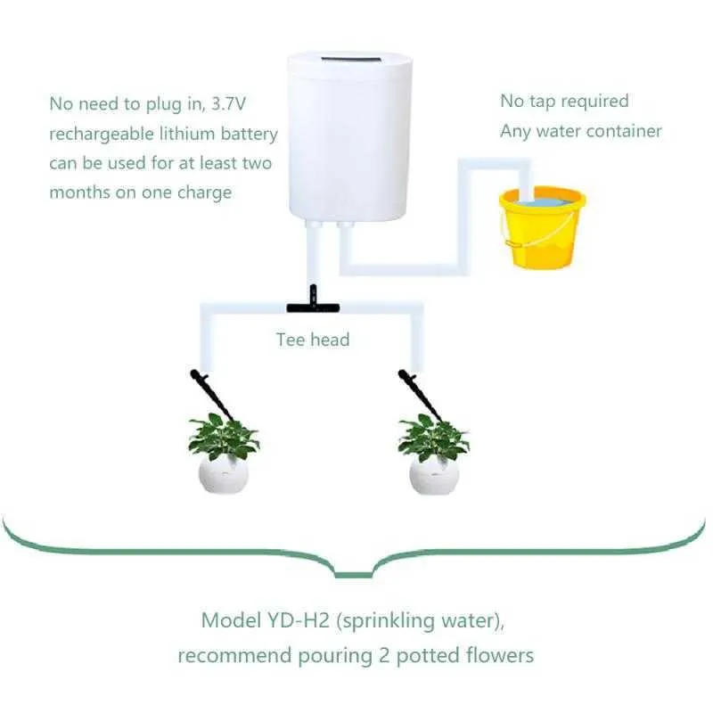 Automatique Arrosage Machine Équipement De Jardin Usine Goutte À Goutte Irrigation Outil Intelligent Pompe À Eau D'arrosage Système Contrôleur 210622