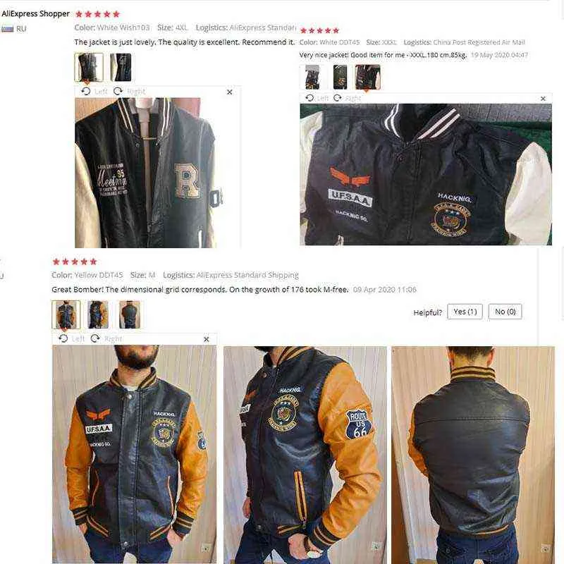 Hommes Veste En Cuir Marque Broderie Baseball PU s Mâle Casual Luxe Hiver Chaud Polaire Pilote Bomber Manteau 211110