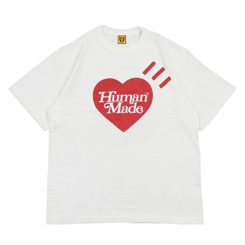 Richtige Version von Nigo Human Made Girls Don't Cry Couple Slub Cotton Short Sleeve T Shirts2375