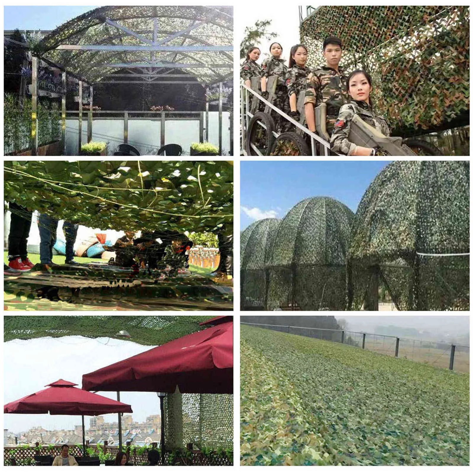 Woodland Camo Netting Camouflage Net Privacy Protection Camping Shelter Tent for Camping Forest Landscape Y0706